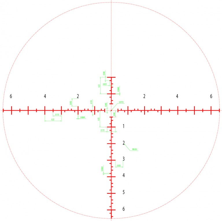 Wulf Defender 4.8-26 x 56 FFP Illuminated 0.1MRAD Rifle Scope - DISCONTINUED - Image 13
