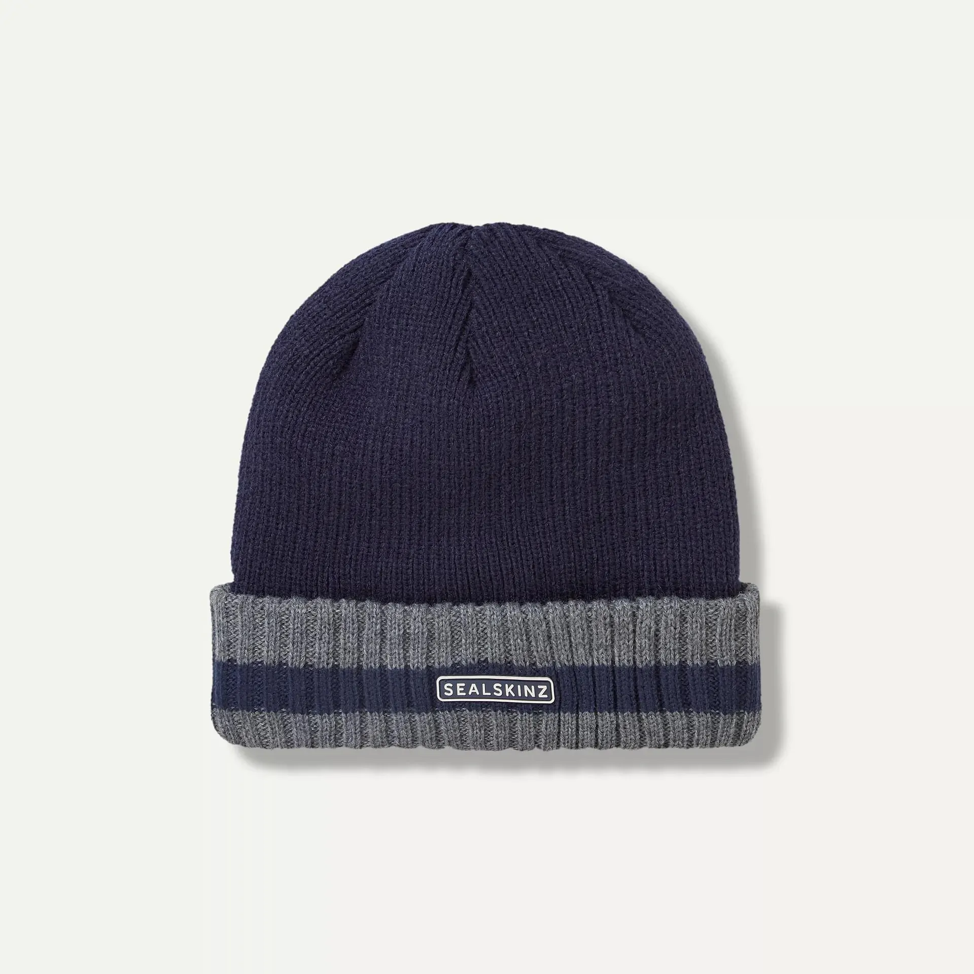 Sealskinz Holkham Waterproof Striped Roll Cuff Beanie - Image 2