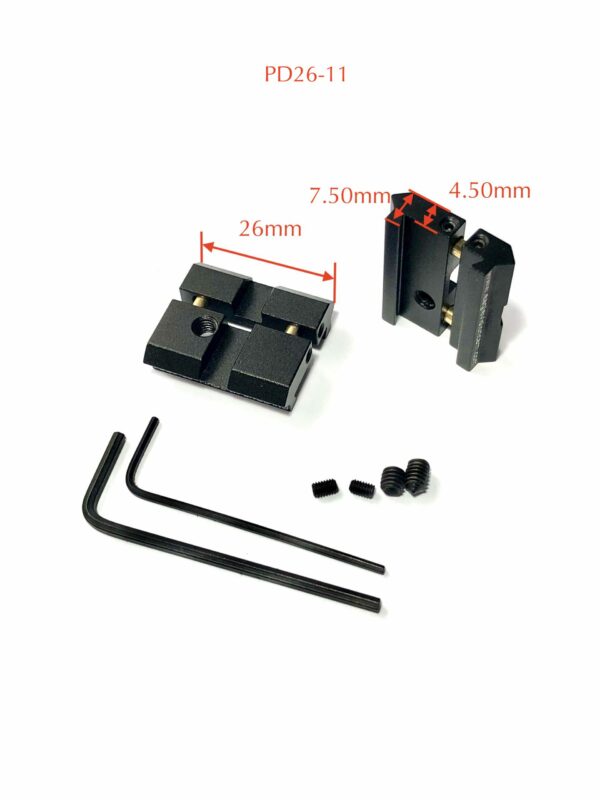 Eagle Vision 26mm 11mm/13mm Dovetail to Picatinny Rail Adapter - Image 4