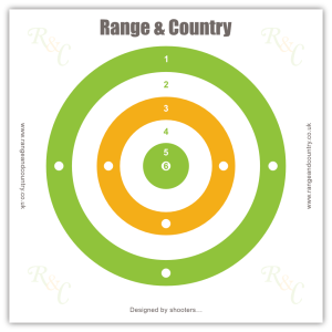 Range & Country Card Targets - pack of 25