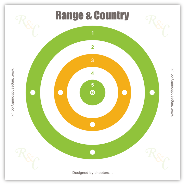 Range and Country Card Targets - pack of 25