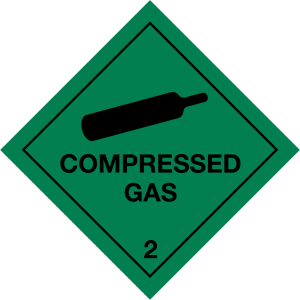 Best Fittings Compressed Gas Warning Sign