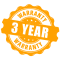 3 year Warranty Badge