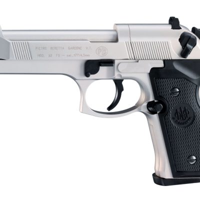 Beretta M92 FS Nickel with Black Grips