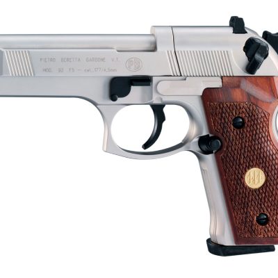 Beretta M92 FS Nickel with Wood Grips