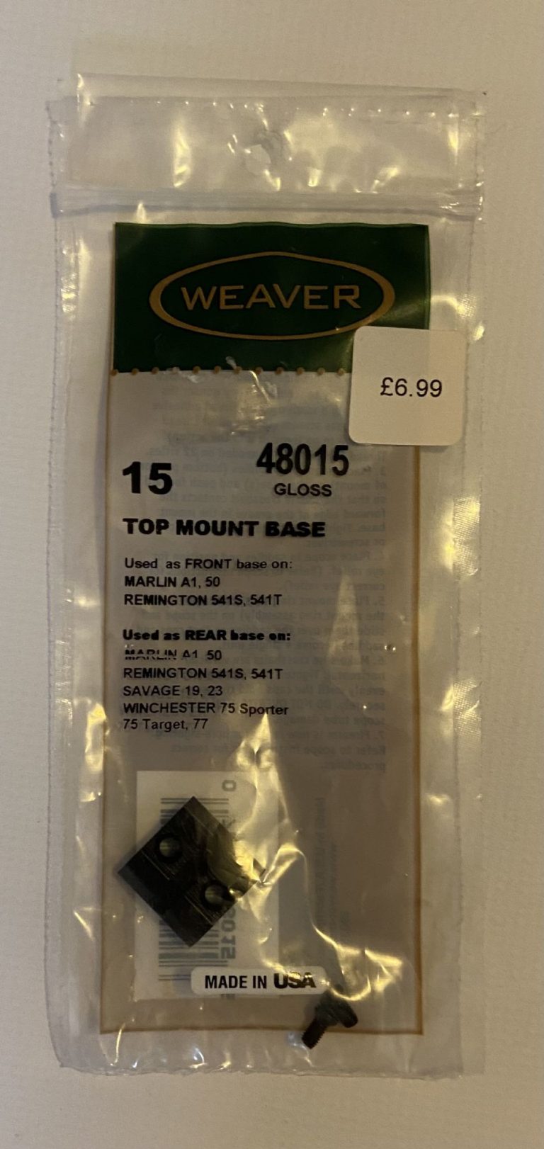 Weaver Top Mount Base - 15